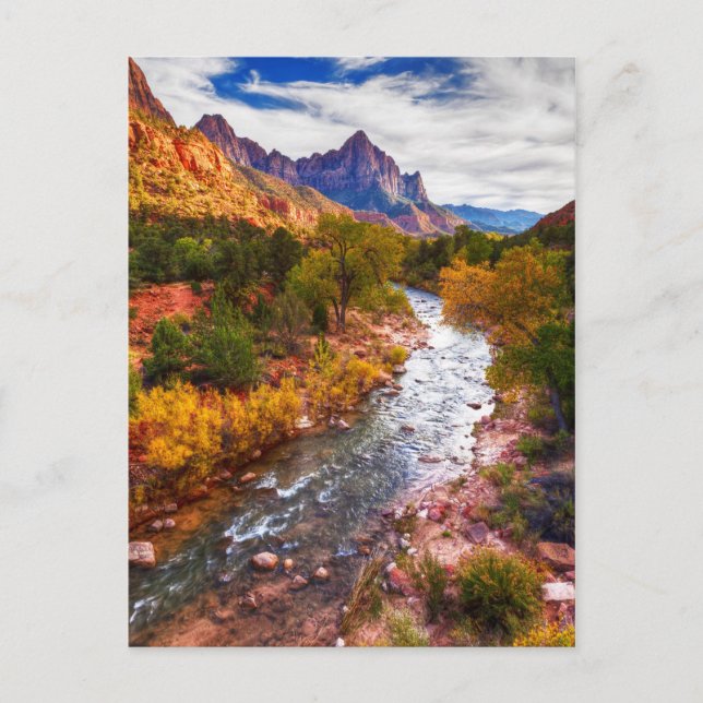 Carte Postale Splendor Automne Zion (Devant)
