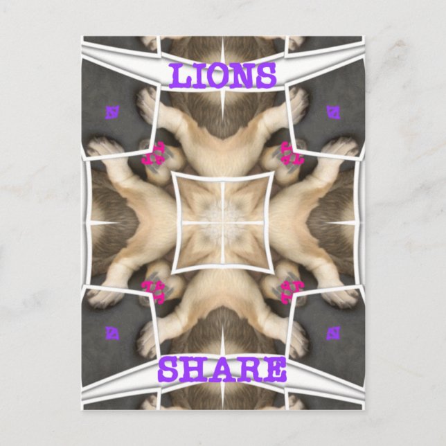 Carte Postale Splendor du Serengeti : Artistère de masquage anim (Devant)