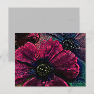 Carte Postale Splendor victorien : Design Floral Exquis