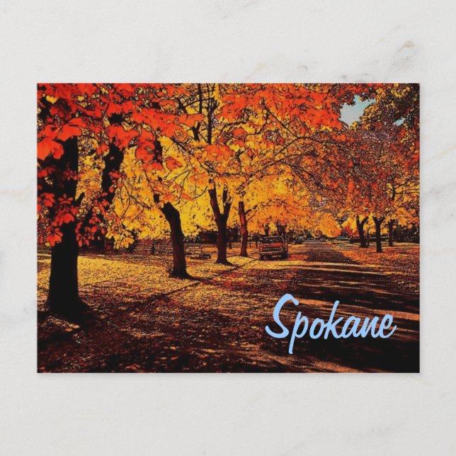 Carte postale Spokane Automne (Devant)