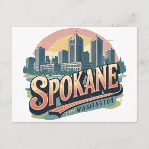 Carte Postale Spokane Washington DC Horizon