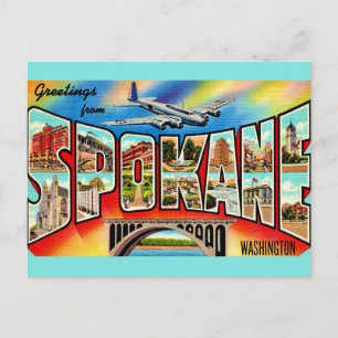 Carte Postale Spokane Washington vintage 