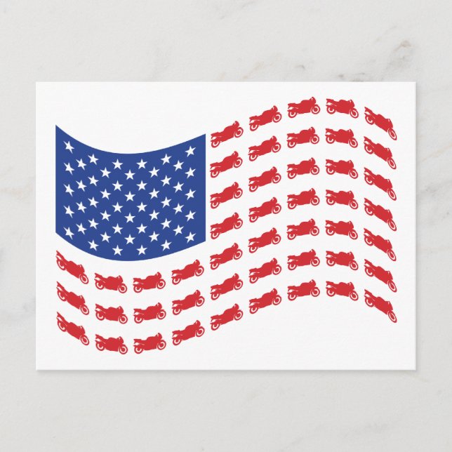Carte Postale sPORT-bIKE-fLAG-wAVE (Devant)
