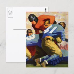 Carte Postale Sports Anciens, Joueurs de Football dans un Match