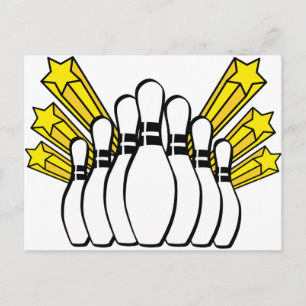 Carte Postale Sports Ball Bowling Coach Team Game Strike