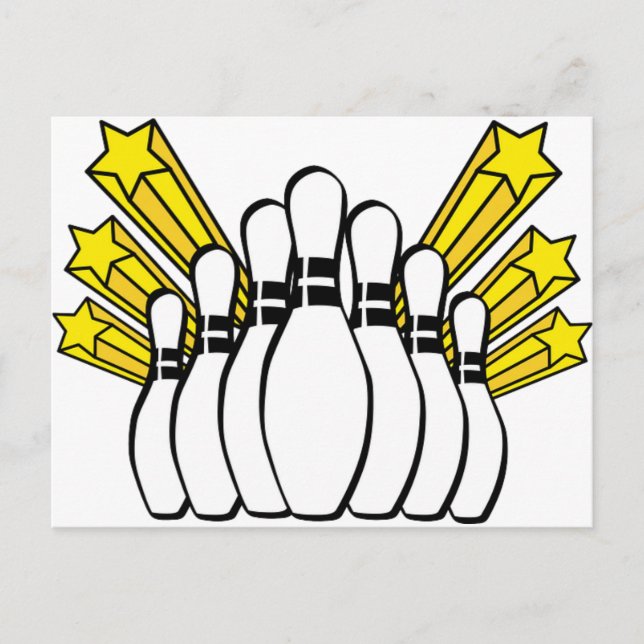 Carte Postale Sports Ball Bowling Coach Team Game Strike (Devant)