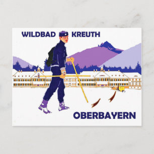Carte Postale Sports d'hiver à Wildbad - kreuth, Oberbayern