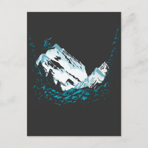 Carte Postale Sports d'hiver Snowboard Snow Mountain Snowboard