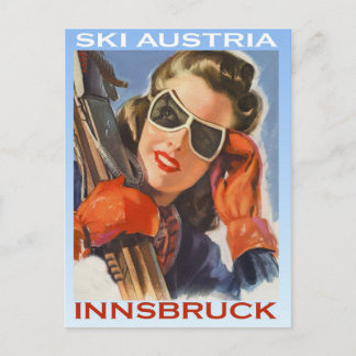 Carte Postale Sports d'hiver vintages, Ski Autriche, Innsbruck