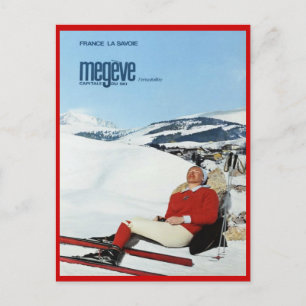 Carte Postale Sports d'hiver vintages, Ski France, Savoie, Megev
