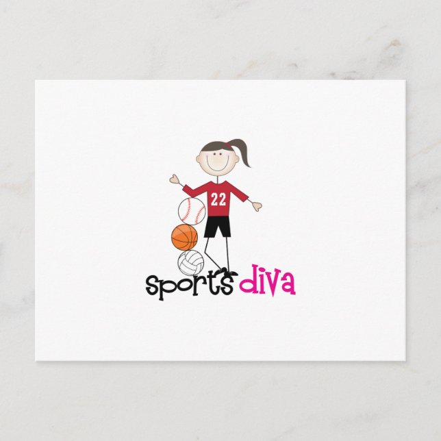 Carte Postale Sports Diva (Devant)