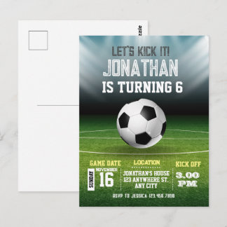 Carte Postale Sports Enfants Football 1er Anniversaire