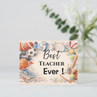 Sports Teacher Thank You Gift End of School Year