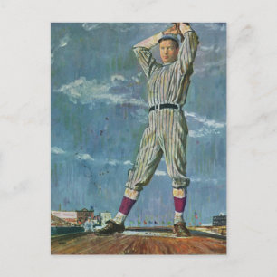 Carte Postale Sports vintages Baseball, Pitcher dans le jeu de b