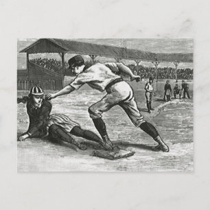 Carte Postale Sports vintages, équipes victoriennes de baseball