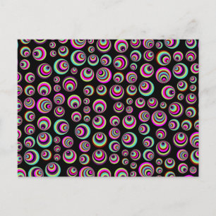 Carte Postale Spots psychiques colorés + votre arrière - plan &