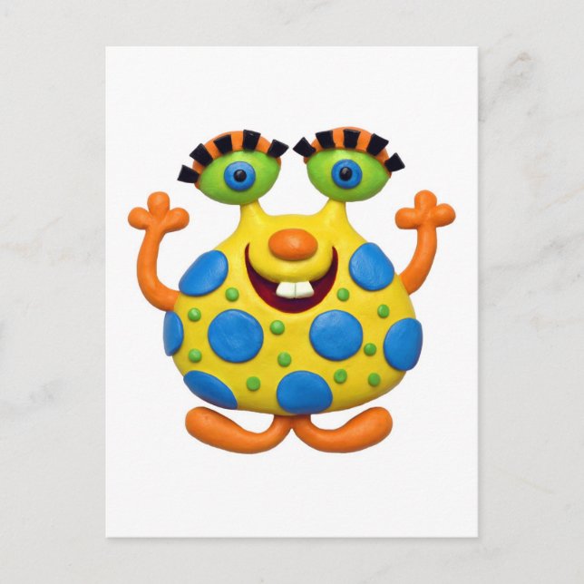 Carte Postale Spotted Yellow Monster (Devant)