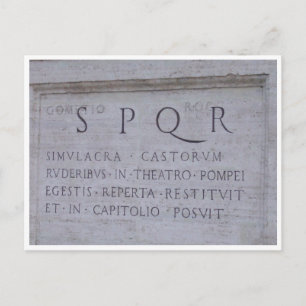 CARTE POSTALE SPQR