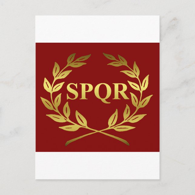 CARTE POSTALE SPQR (Devant)