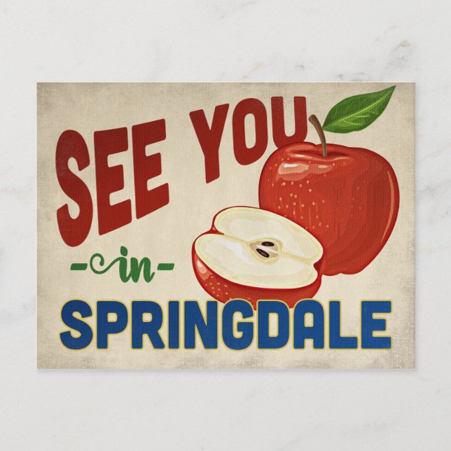Carte Postale Springdale Arkansas Apple - Vintage voyage (Devant)