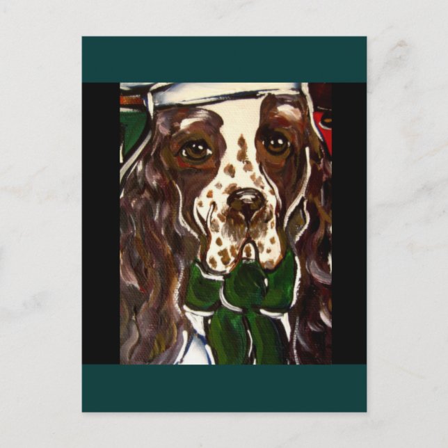 Carte Postale Springer Spaniel anglais (Devant)