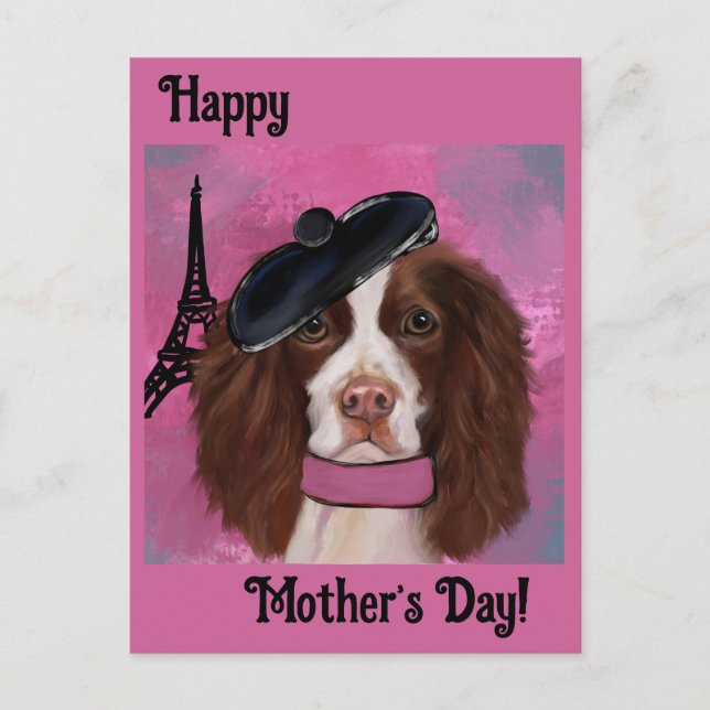 Carte Postale Springer Spaniel Anglais       (Devant)