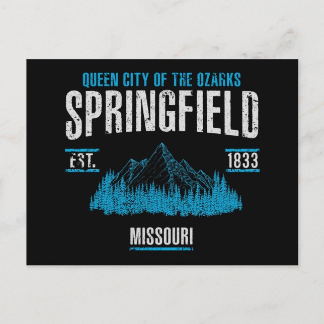 Carte Postale Springfield (Devant)