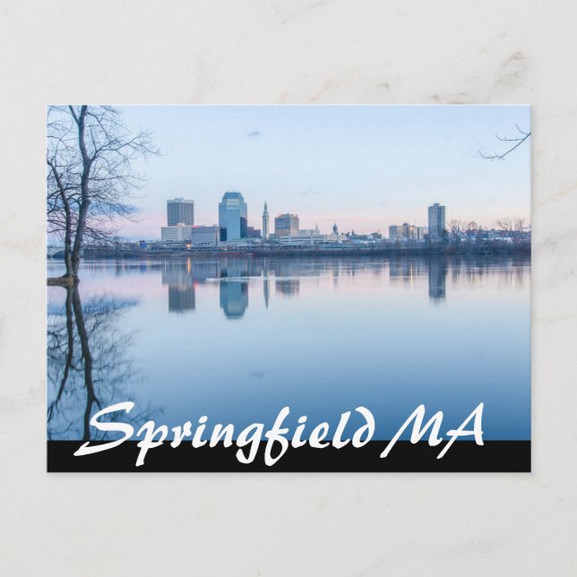 Carte Postale springfield massachusetts skyline (Devant)