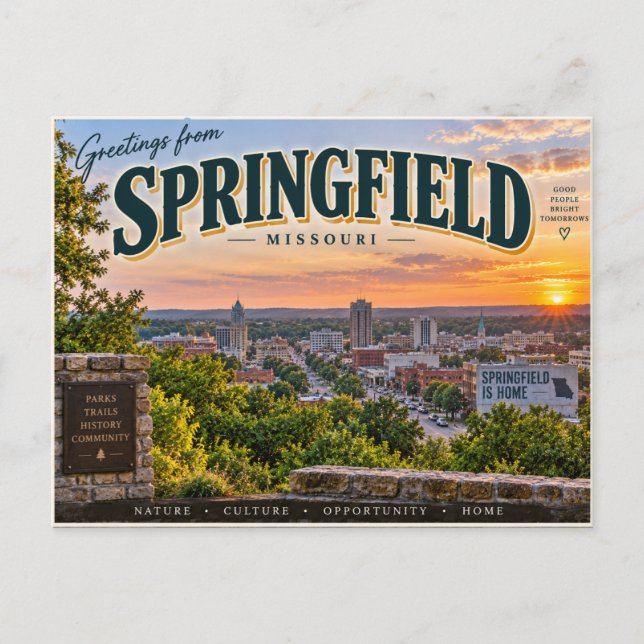 Carte Postale Springfield Missouri (Devant)