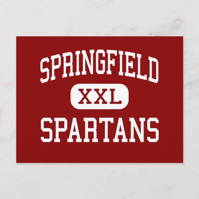 Carte Postale Springfield - Spartans - Lycée - Akron Ohio (Devant)