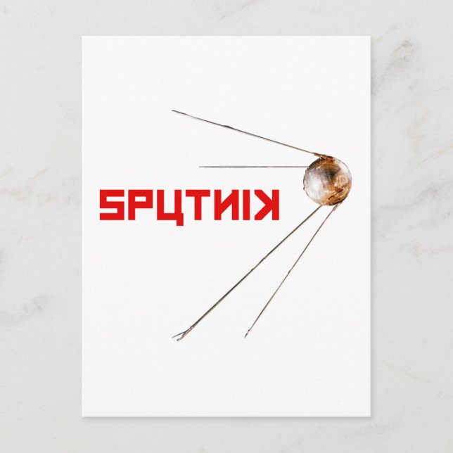 Carte Postale SPUTNIK - espace/russie/union soviétique/technolog (Devant)