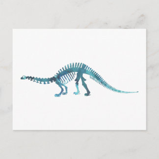 Carte Postale squelette de brontosaurus