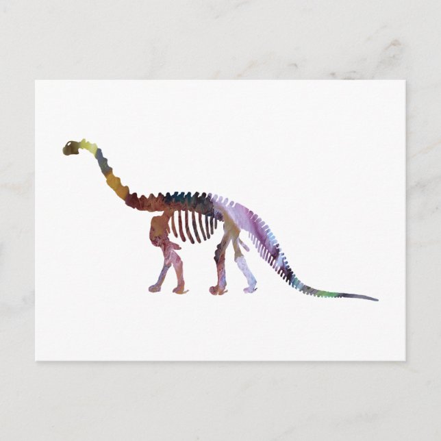 Carte Postale squelette de camarasaurus (Devant)