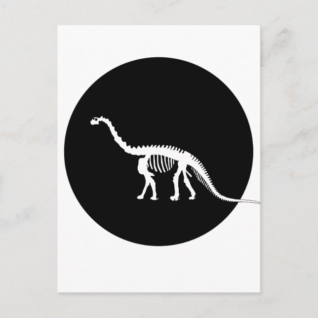 Carte Postale squelette de camarasaurus (Devant)