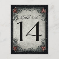 Squelettes de mariage noirs et nombres gris de