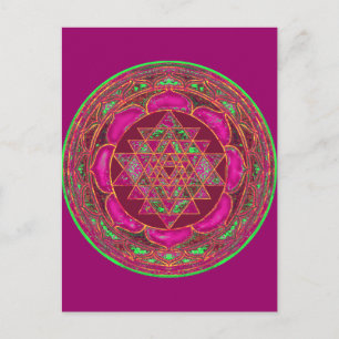 Carte postale Sri Lakshmi Yantra Mandala