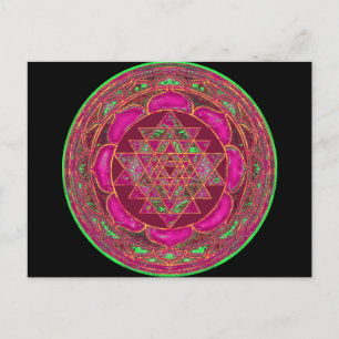Carte Postale Sri Lakshmi Yantra Mandala