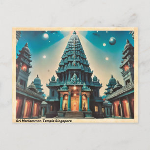 Carte Postale Sri Mariamman Temple Singapour Vintage voyage
