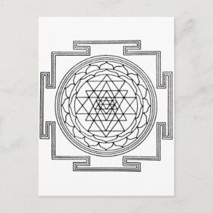 Carte Postale Sri Yantra Mandala