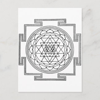 Carte Postale Sri Yantra Mandala