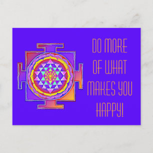 Carte Postale Sri Yantra - Symbole hindouiste Design 1