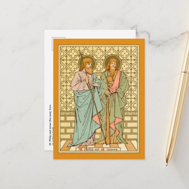 Carte Postale SS. Philippe-et-Jacques-le-Mineur (RLS 15) (Devant/Arrière en situation)