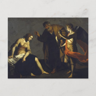 Carte Postale St. Agatha avec St. Peter & Angel - Alessandro Tur