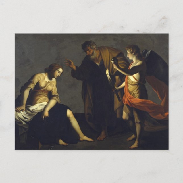 Carte Postale St. Agatha avec St. Peter & Angel - Alessandro Tur (Devant)