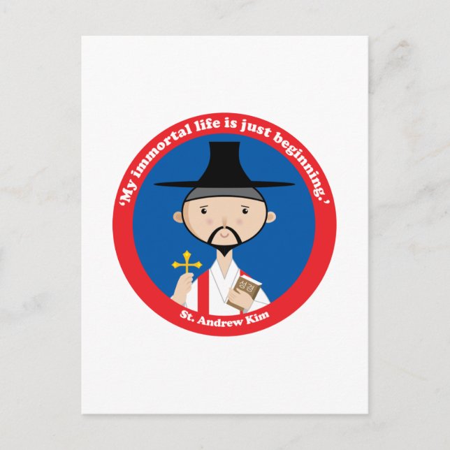Carte Postale St. Andrew Kim (Devant)