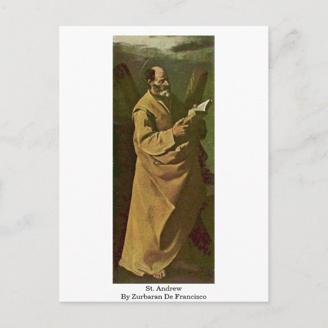 Carte Postale St. Andrew Par Zurbaran De Francisco (Devant)