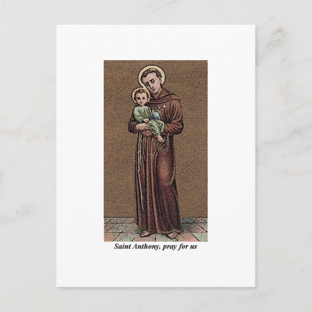 Carte Postale St Anthony Priez Pour Nous (Devant)