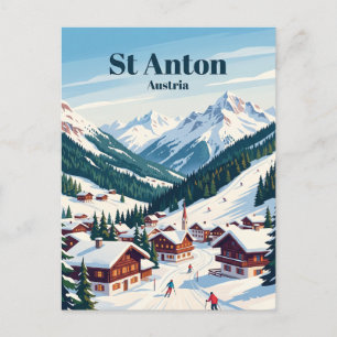 Carte Postale St Anton, Autriche