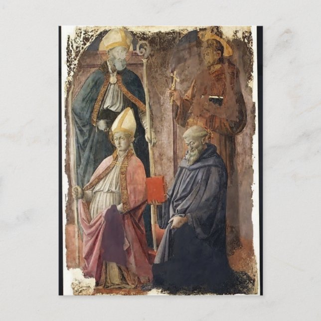 Carte Postale St. Augustin & Francis, Bishop St par Filippo Lipp (Devant)