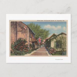 Carte Postale St Augustine, FL - Aviles St. en vieux espagnol